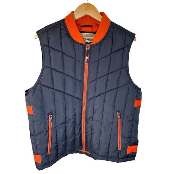Levis Men's Quilted Utility Puffer Vest With Contrast Detailing 100% Nylon XL - Picture 14 of 14